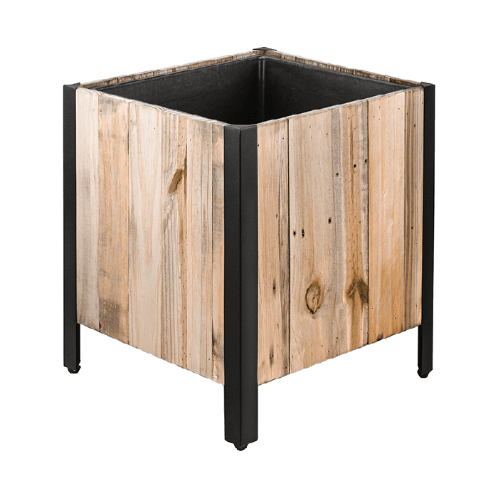 Marrone Wood Cube With Feet