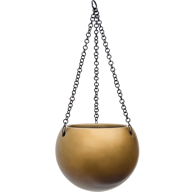 Metallic Globe Hanger Honey