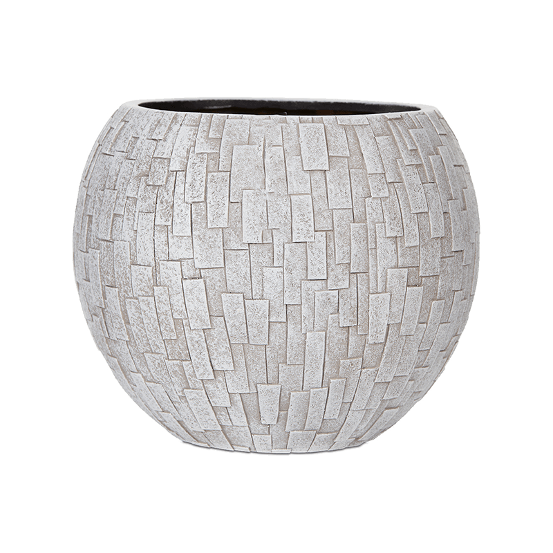 Capi Nature Stone Vase Ball wit