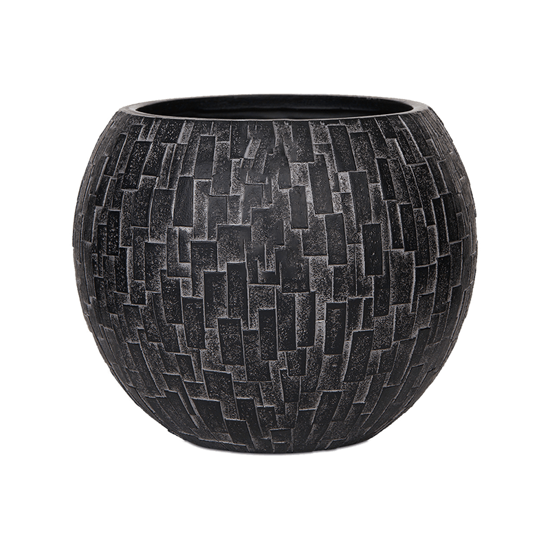 Capi Nature Stone Vase Ball zwart