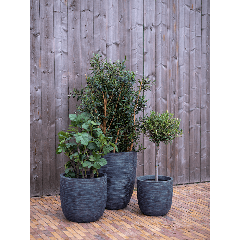 Capi Lux Waste Rib Vase Grijs