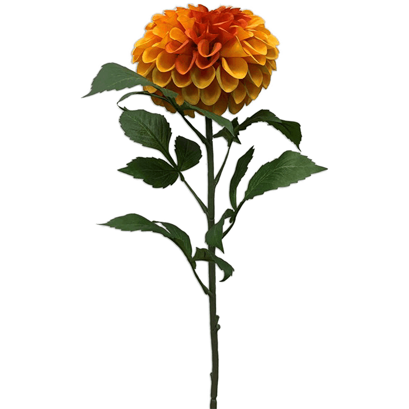 Dahlia Pompon Orange - kunstplant