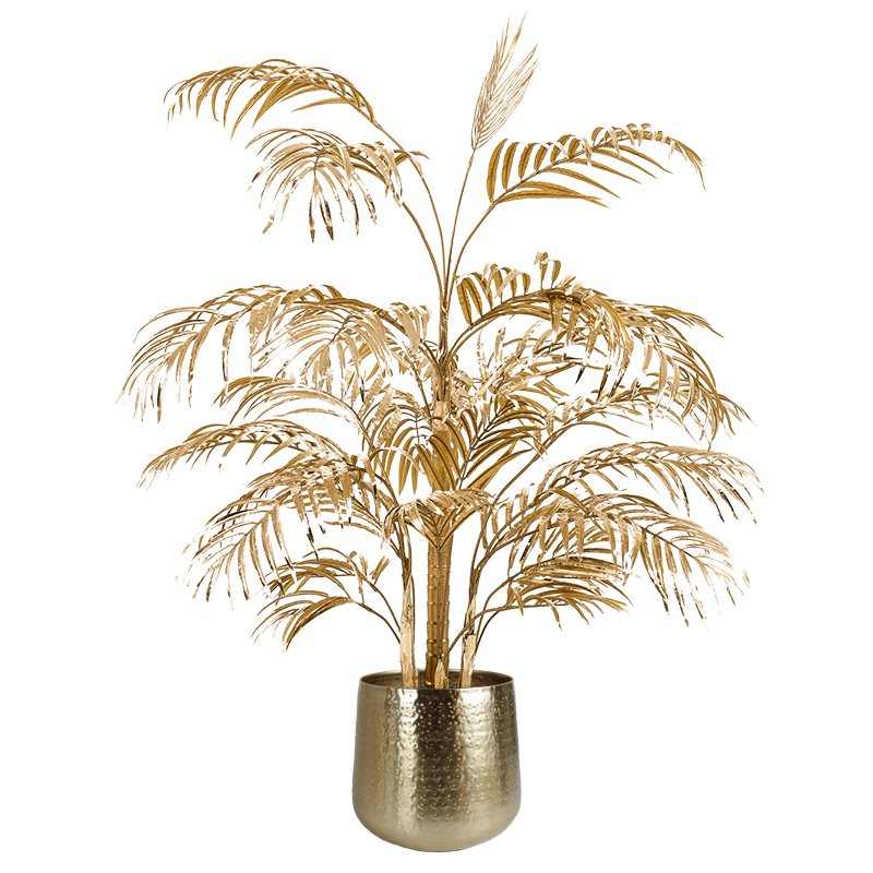 Gouden Areca palm in Metal Gold - kunstplant