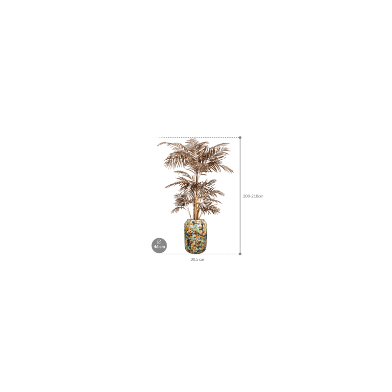 Areca in Designed by Lammie Berry Blue - kunstplant