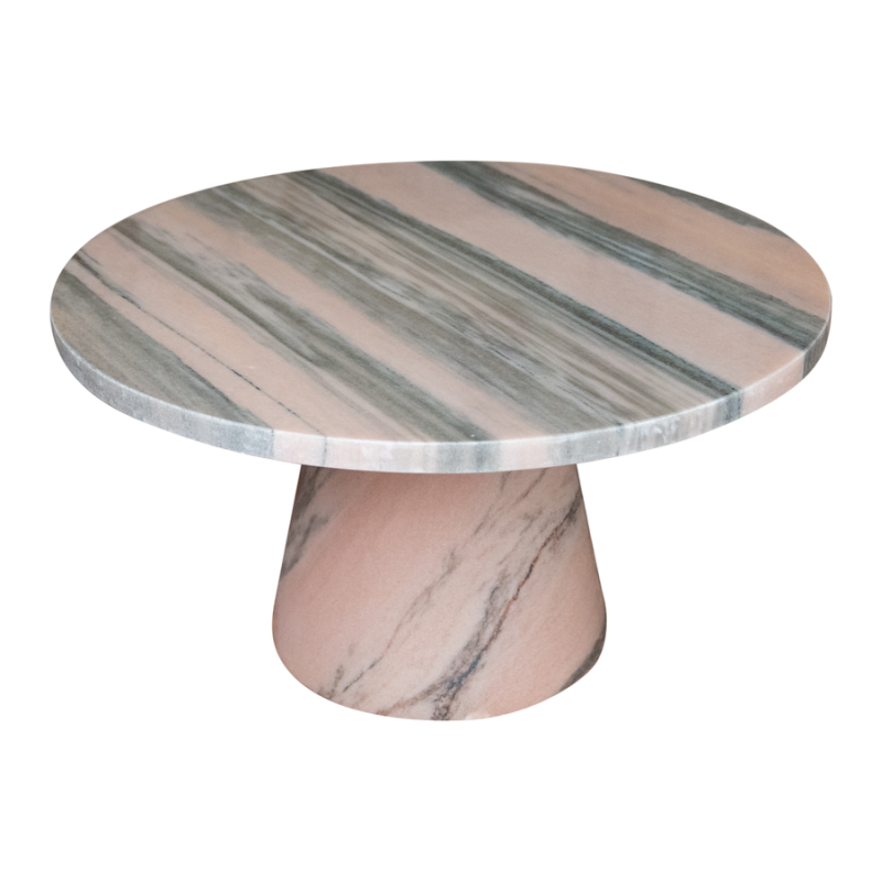 Bijzettafel Bergiola marmer roze
