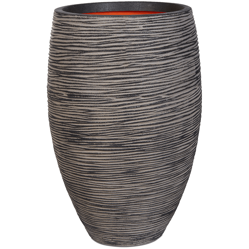 Capi Nature Rib Vase Deluxe Antraciet