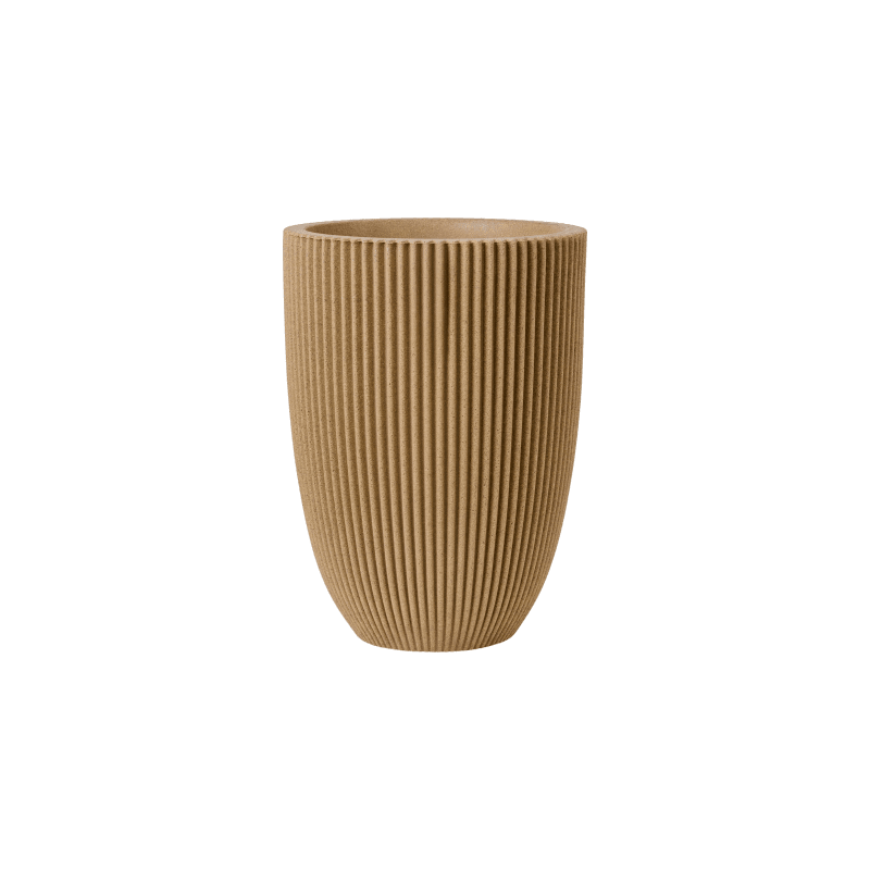 Capi Nature Groove Vase Beige
