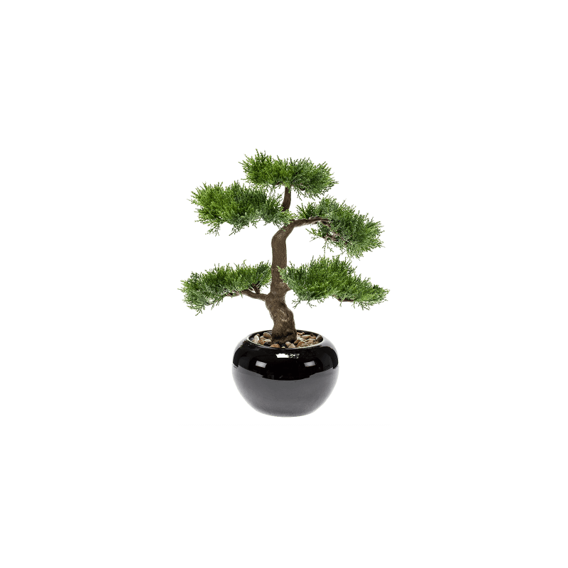 Cedar bonsai in pot - kunstplant
