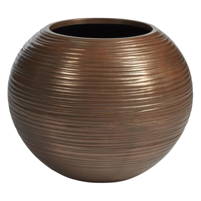 Curved Globe Bronze