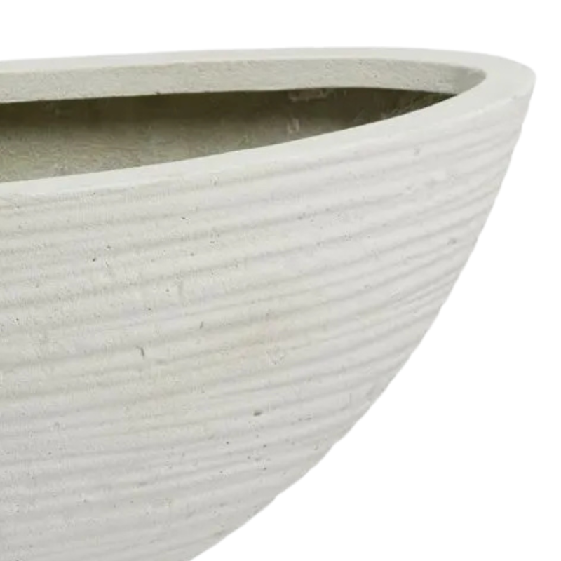 Curved Oval White