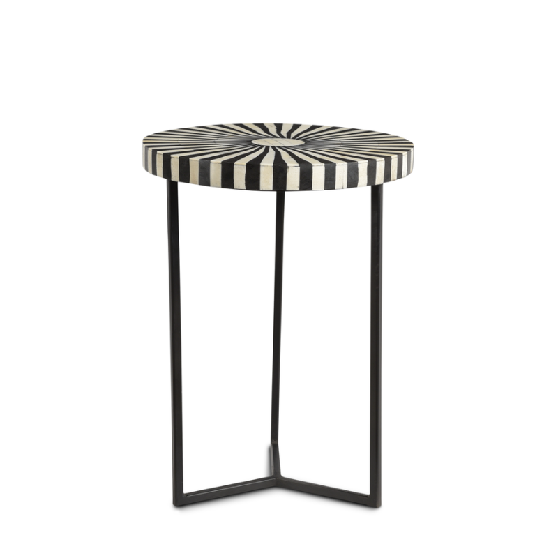 Bijzettafel Delhi Stripe