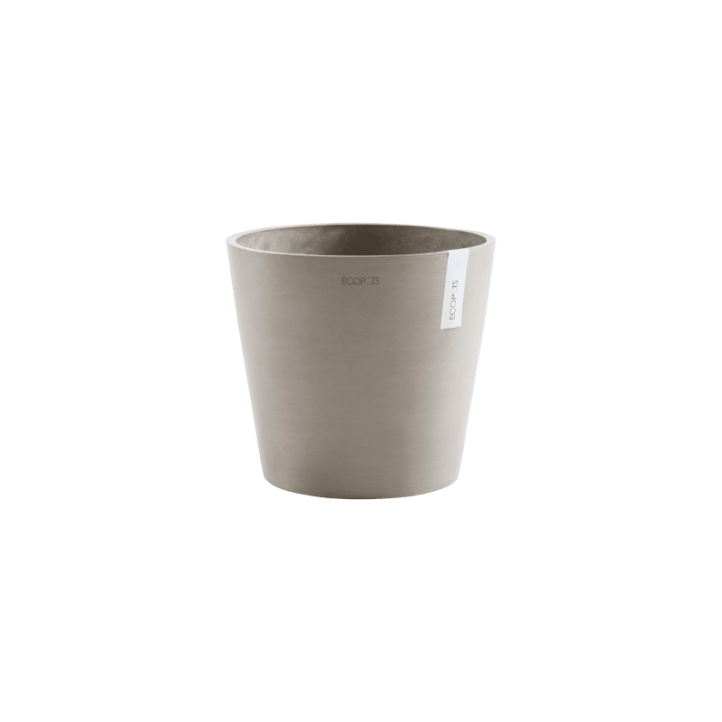 Ecopots Amsterdam Wheels taupe