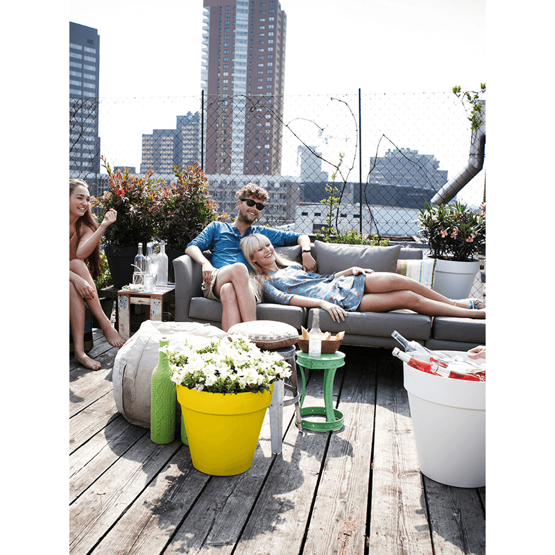 Elho Urban Loft Rond Okergeel