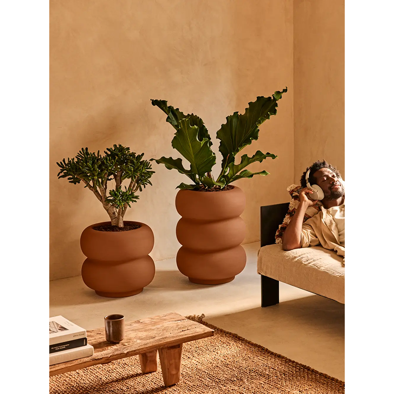 Elho Premium Amber Roll Low Karamel