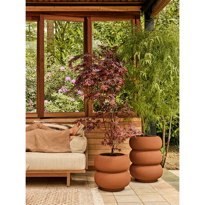 Elho Premium Amber Roll Low Karamel