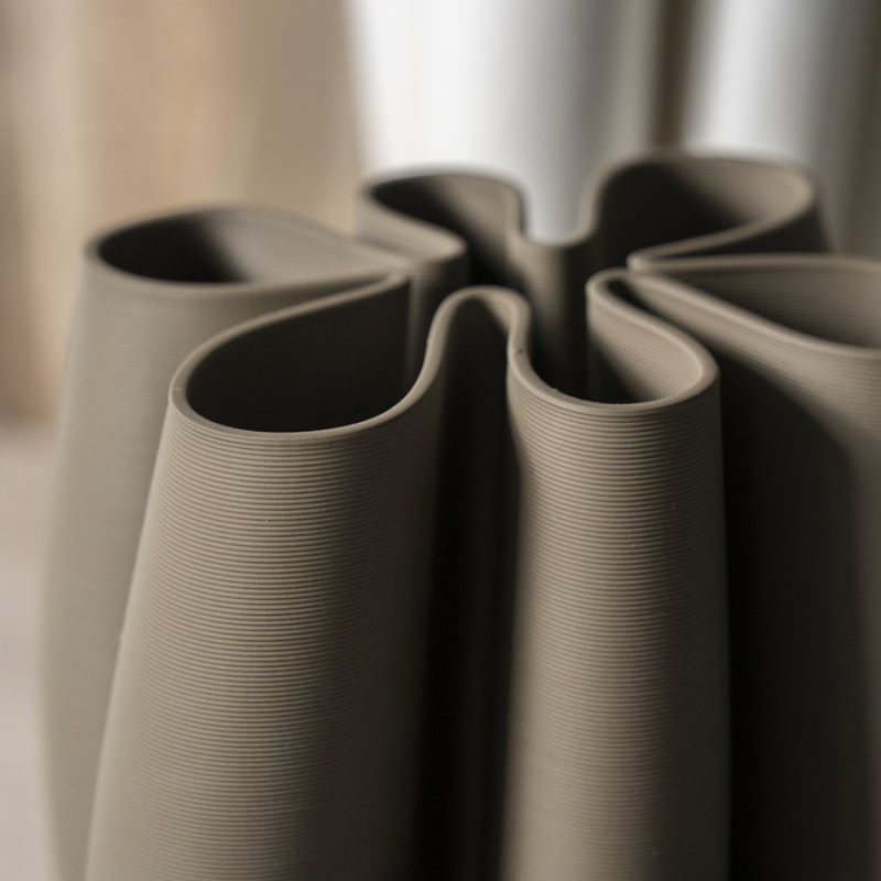 Vaas Elotris hoog taupe