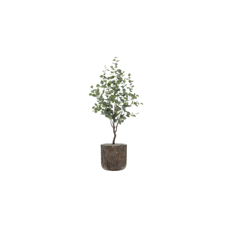 Eucalypthus in Luxe Lite Universe Waterfall Cilinder - kunstplant