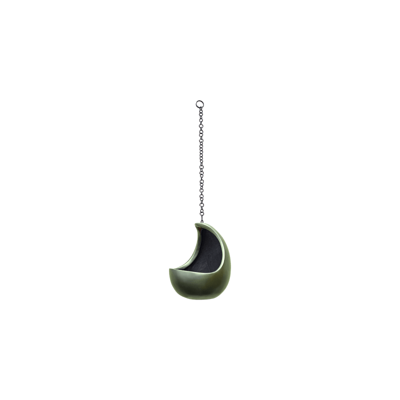 Metallic Cocoon Hanger Forest Green