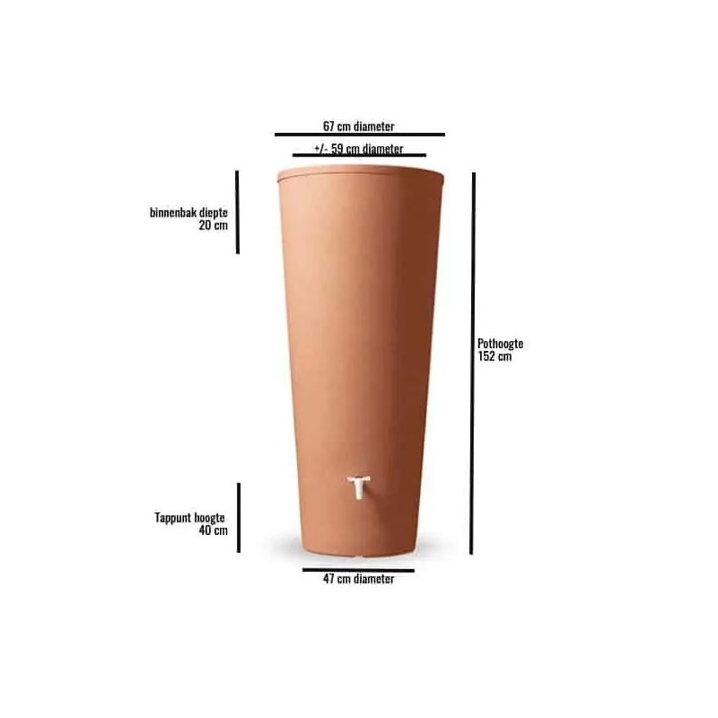 Regenton Modern Aqua 340L Terracotta