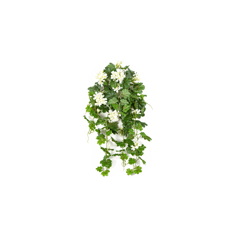Geranium wit - kunstplant