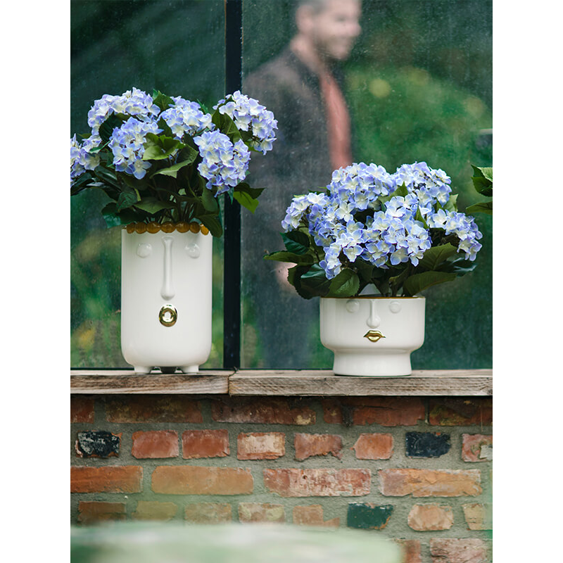 Hydrangea Pot Blue - kunstplant