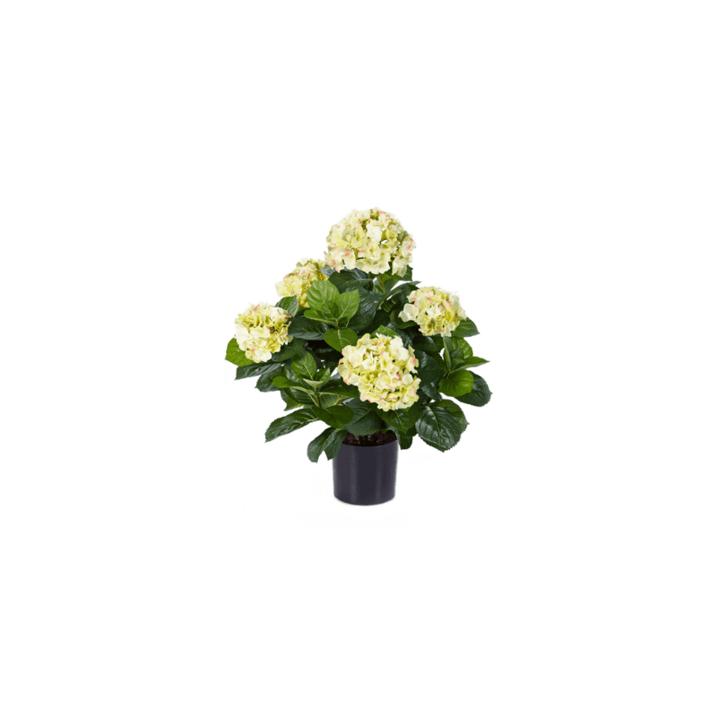 Hydrangea Pot White - kunstplant