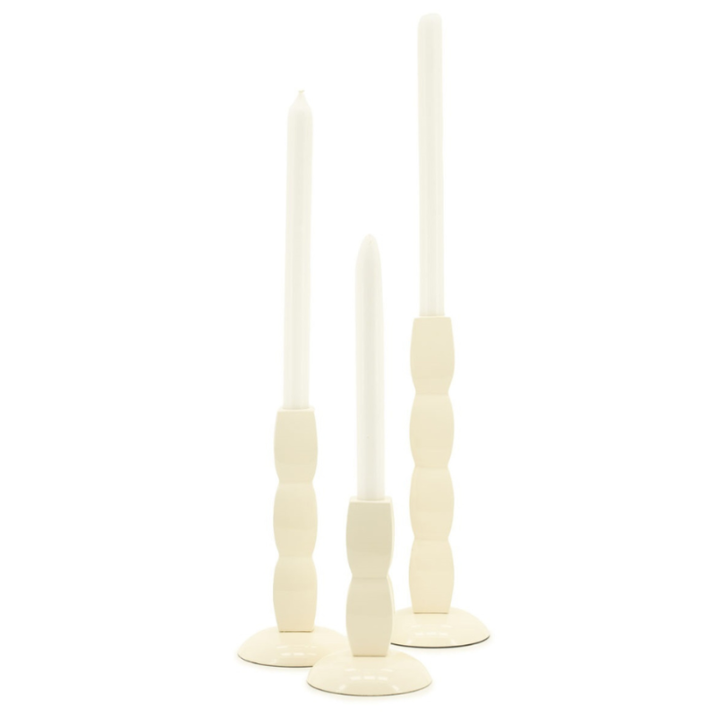 Kaarsenhouder Prinz beige - set van 3