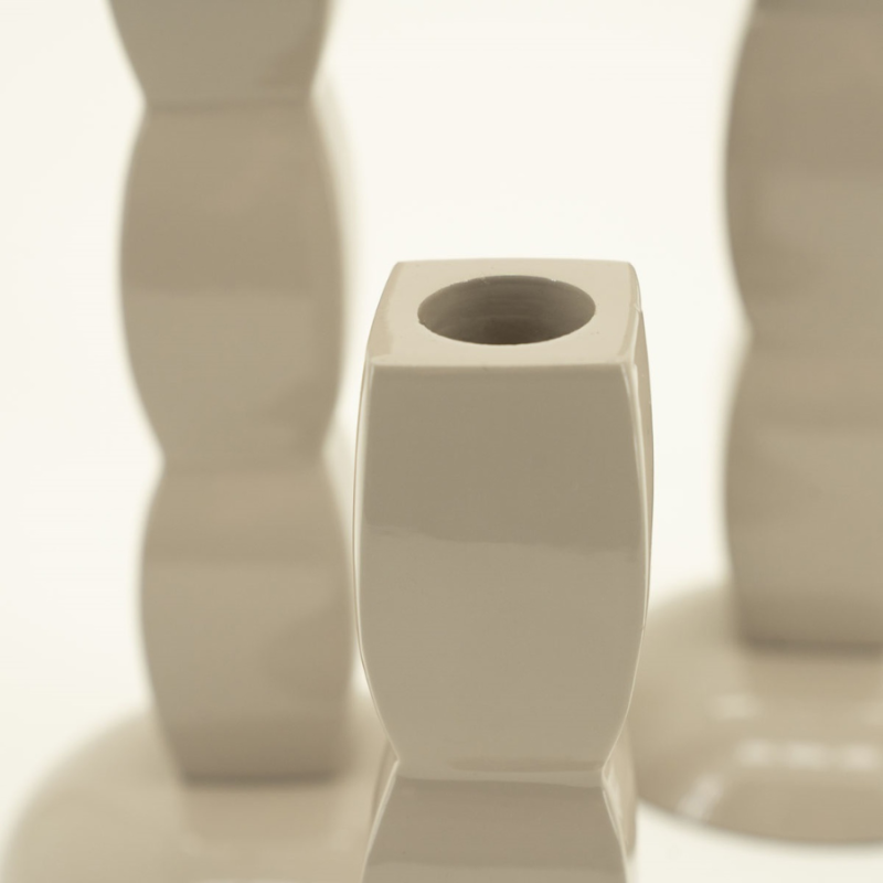 Kaarsenhouder Prinz taupe - set van 3