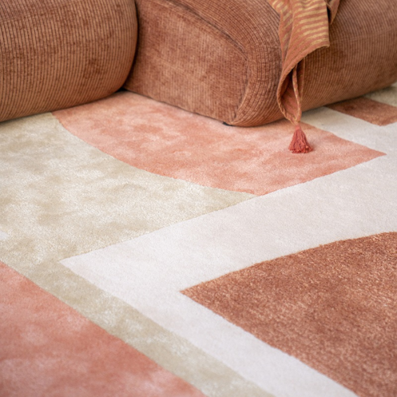 Vloerkleed Kazi terracotta