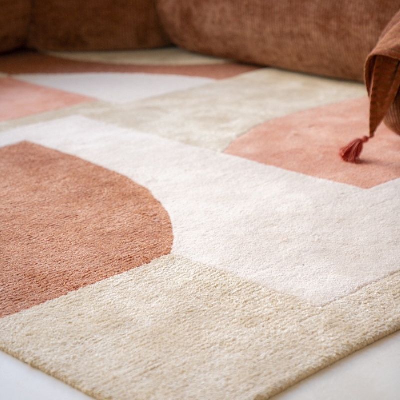 Vloerkleed Kazi terracotta