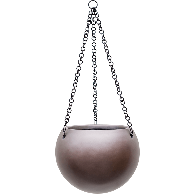 Metallic Globe Hanger Coffee