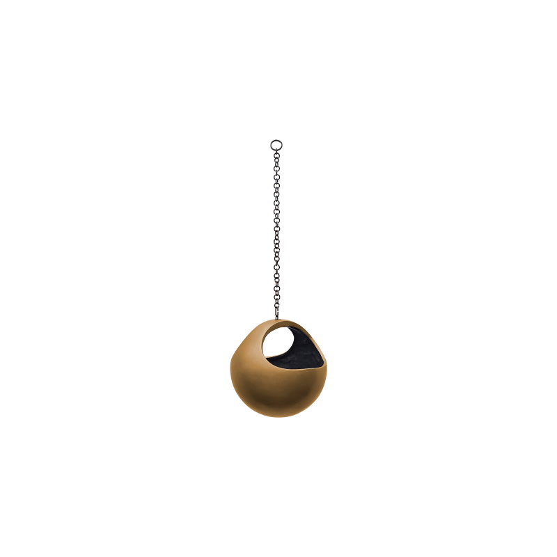 Metallic Basket Hanger Honey