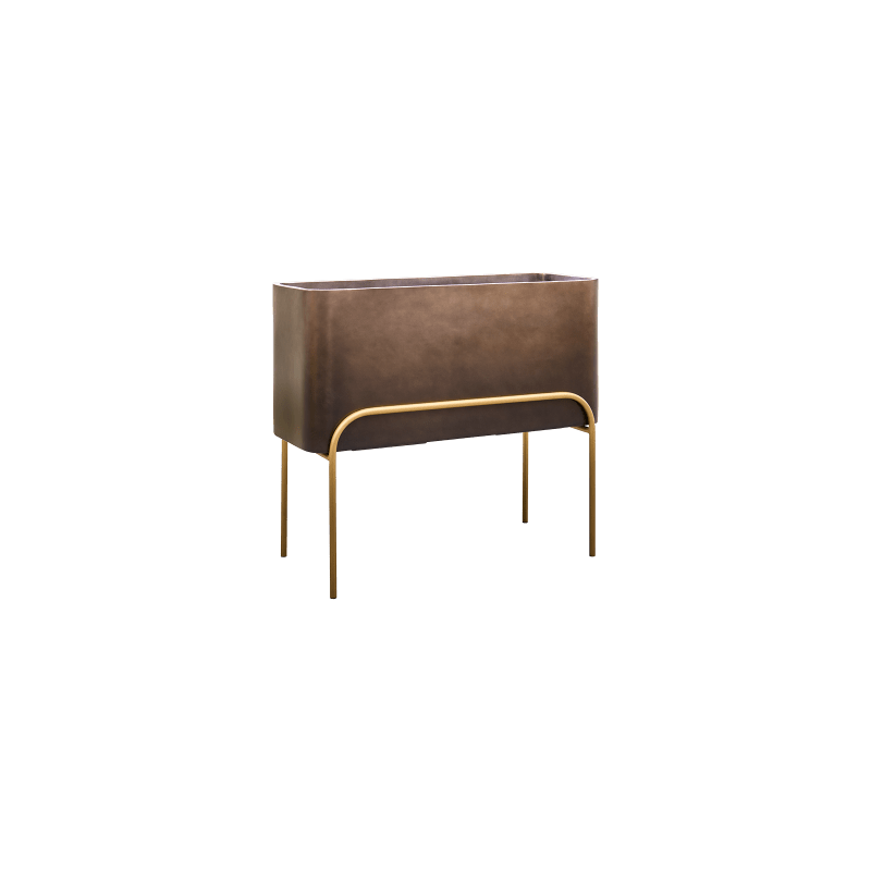 Metallic Rectangle Coffee with feed high
