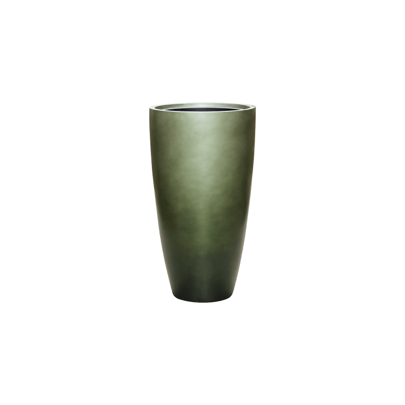 Metallic Vase Green