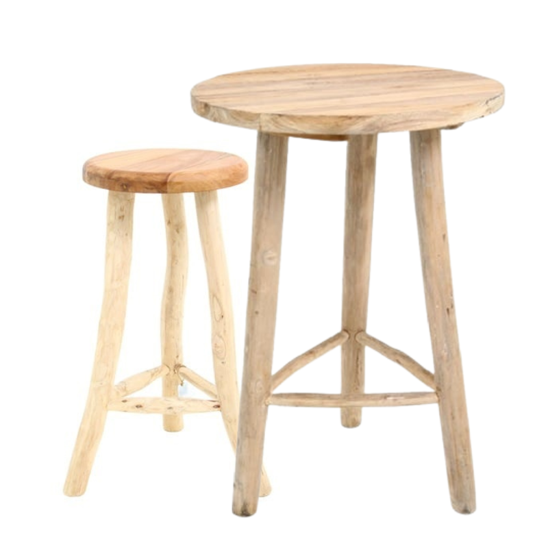 Barkruk Teak Natural