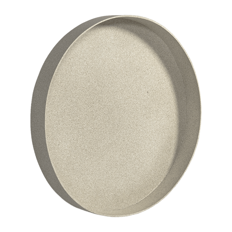 Mosschilderij Rond 30% Bolmos 70% Platmos Wit