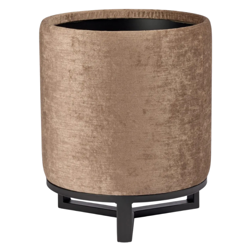 Pouf Cylinder Champagne