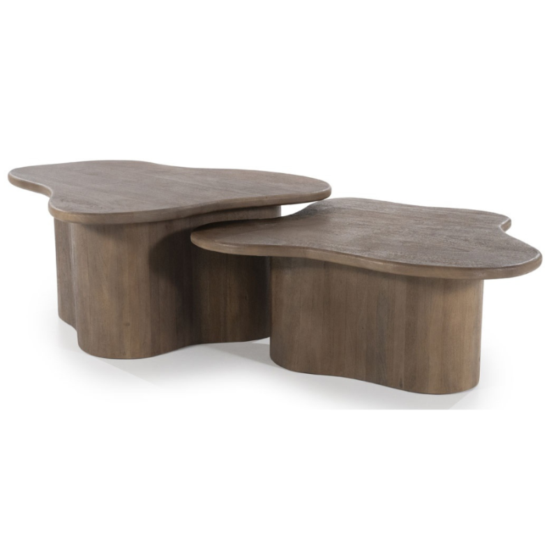 Salontafel Fall bruin - set van 2