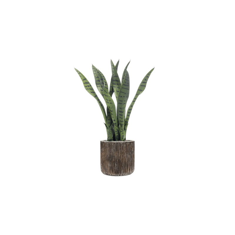 Sansevieria in Luxe Lite Universe Waterfall Cilinder - kunstplant