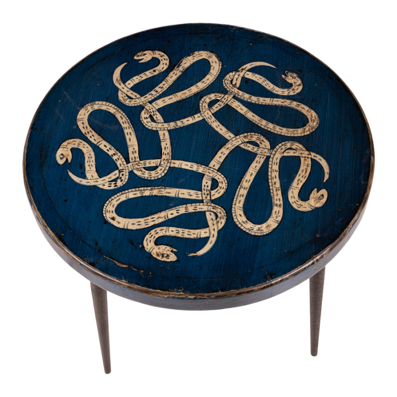 Bijzettafel Snake blauw