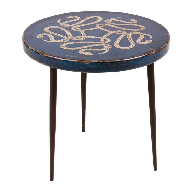 Bijzettafel Snake blauw