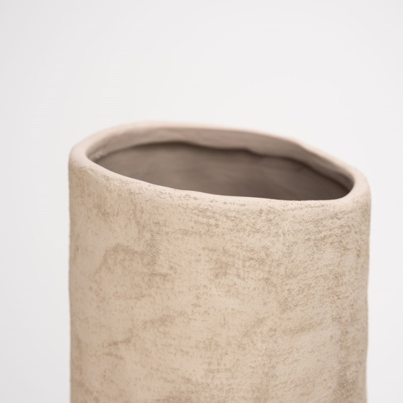 Soave vaas lichtbruin