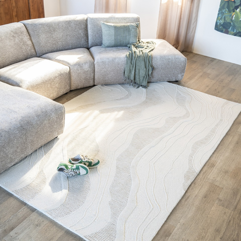 Vloerkleed Soil wit