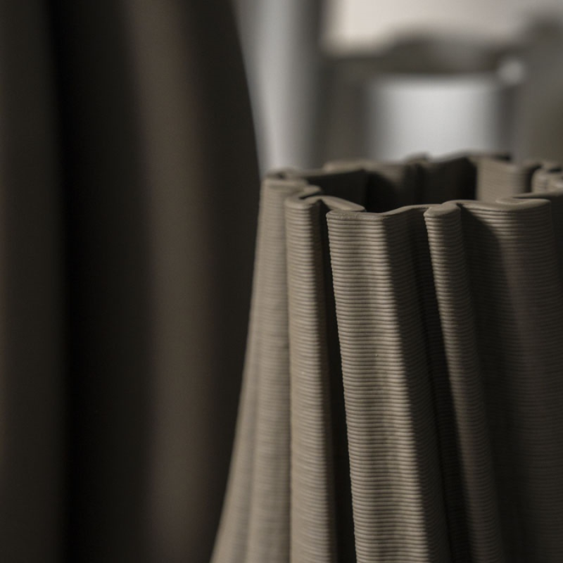 Vaas Trogon hoog taupe