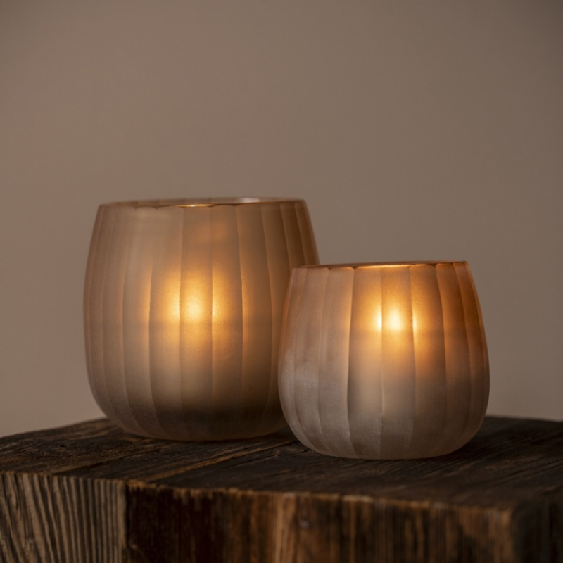 Waxinelichthouder Tyra beige