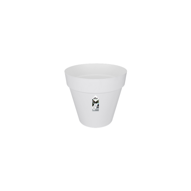 Elho Urban Loft Rond Wit (met wielen)