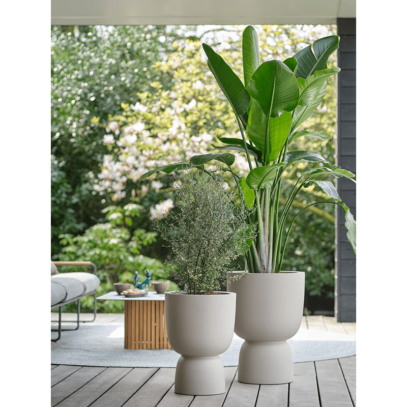 Elho Amber Coupe Beige