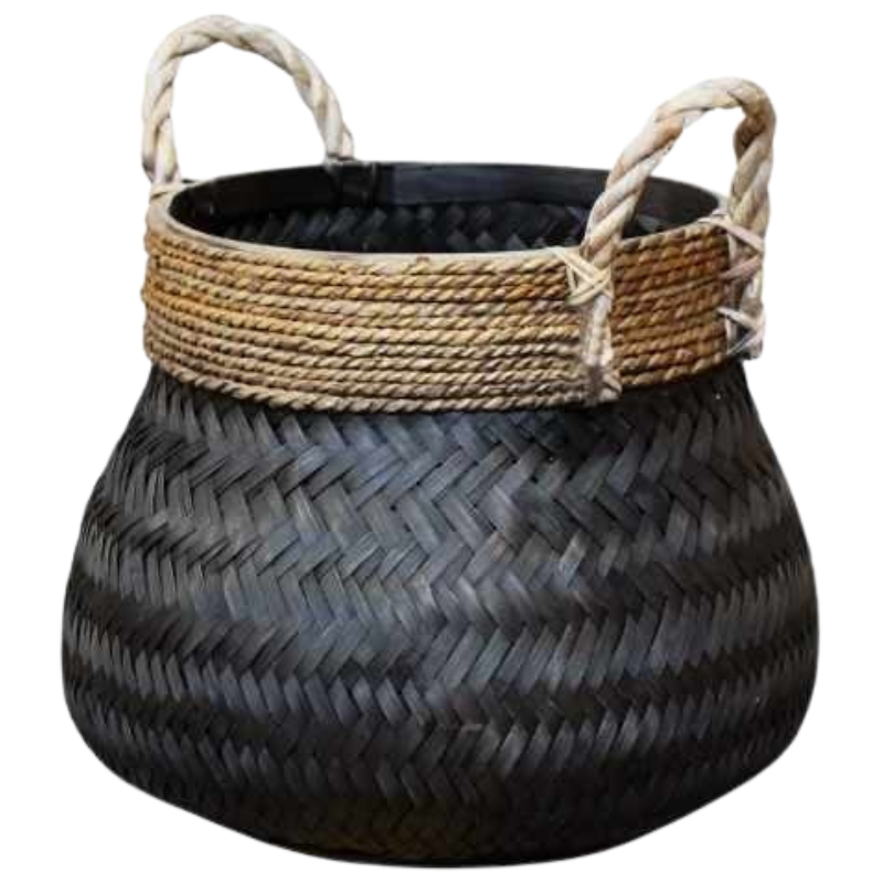 Mand Bamboe Zwart