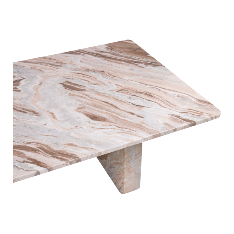 Salontafel Bergiola rechthoek marmer wit