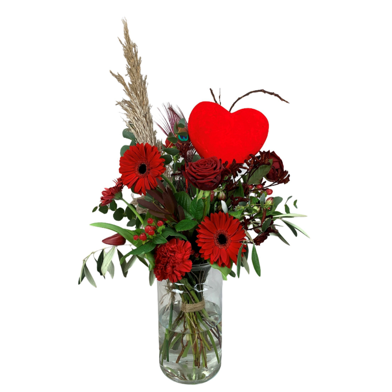 Boeket Valentijn + gratis vaas
